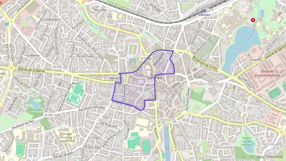 Appartement 105 m² quatre pièces à vendre à Vannes