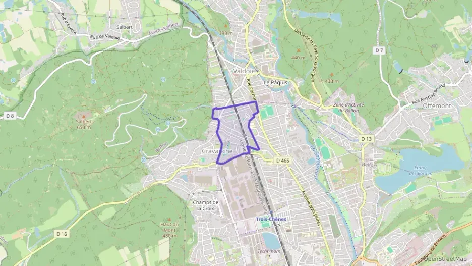 Appartement 68 m² quatre pièces à vendre à Belfort