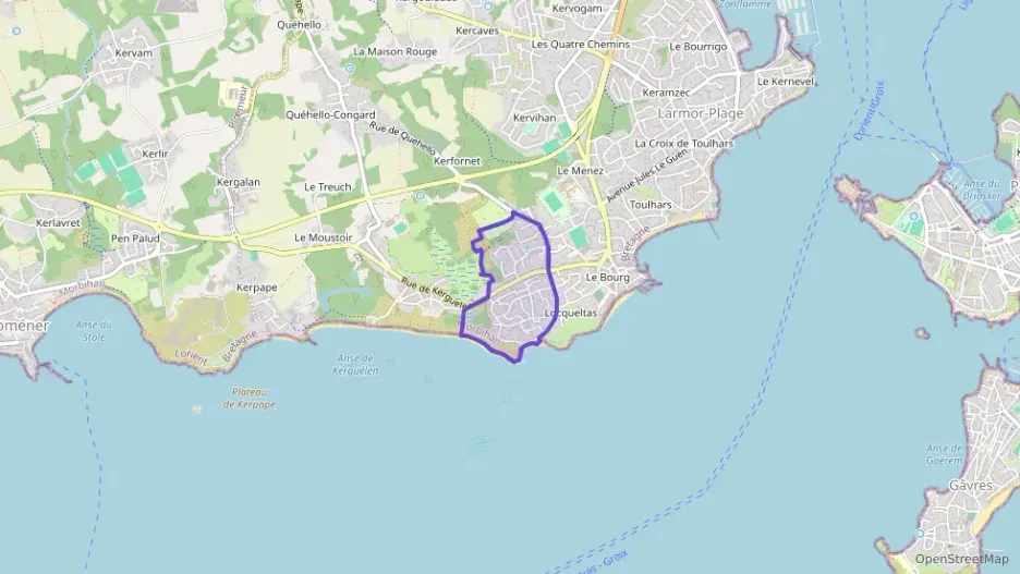 Appartement 105 m² cinq pièces à vendre à Larmor-Plage Appartement 105 m² cinq pièces à vendre à Larmor-Plage