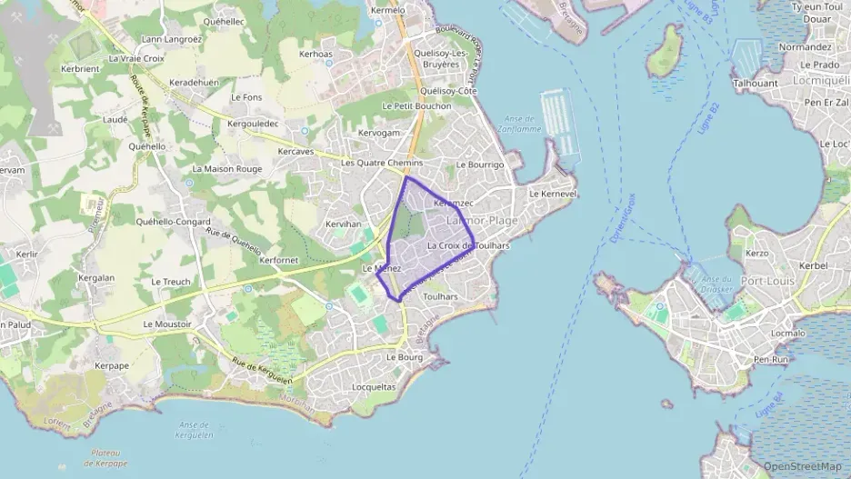 Appartement 71 m² trois pièces à vendre à Larmor-Plage