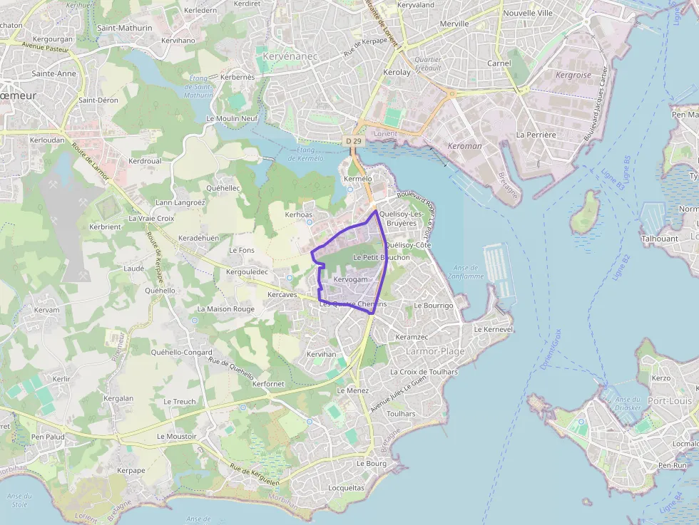 Appartement 54 m² trois pièces à vendre à Larmor-Plage