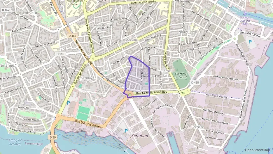 Appartement 74 m² quatre pièces à vendre à Lorient