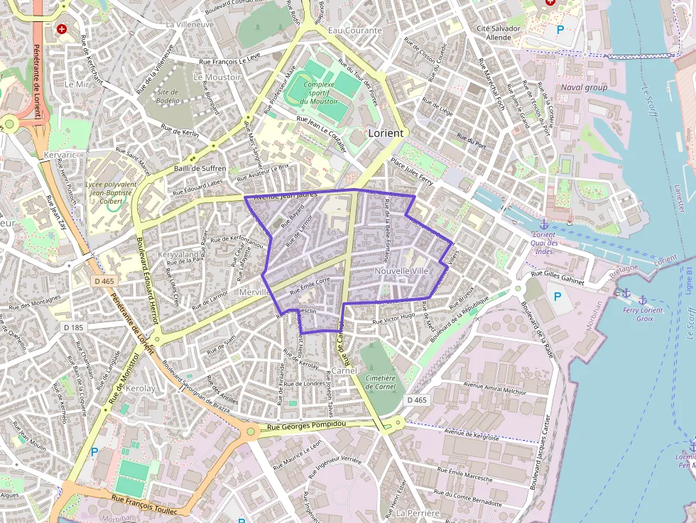 Appartement 60 m² quatre pièces à vendre à Lorient