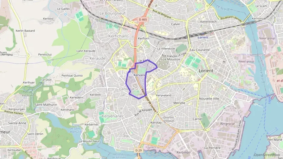 Appartement 59 m² trois pièces à vendre à Lorient Appartement 59 m² trois pièces à vendre à Lorient