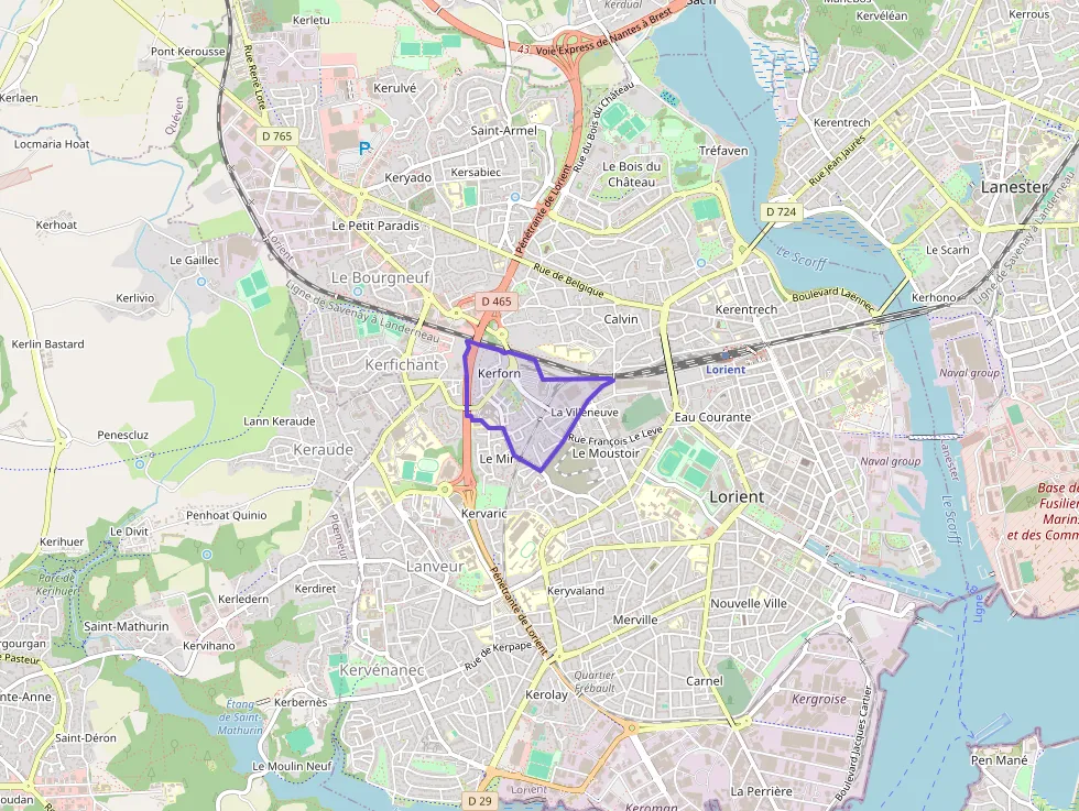 Appartement 56 m² trois pièces à vendre à Lorient