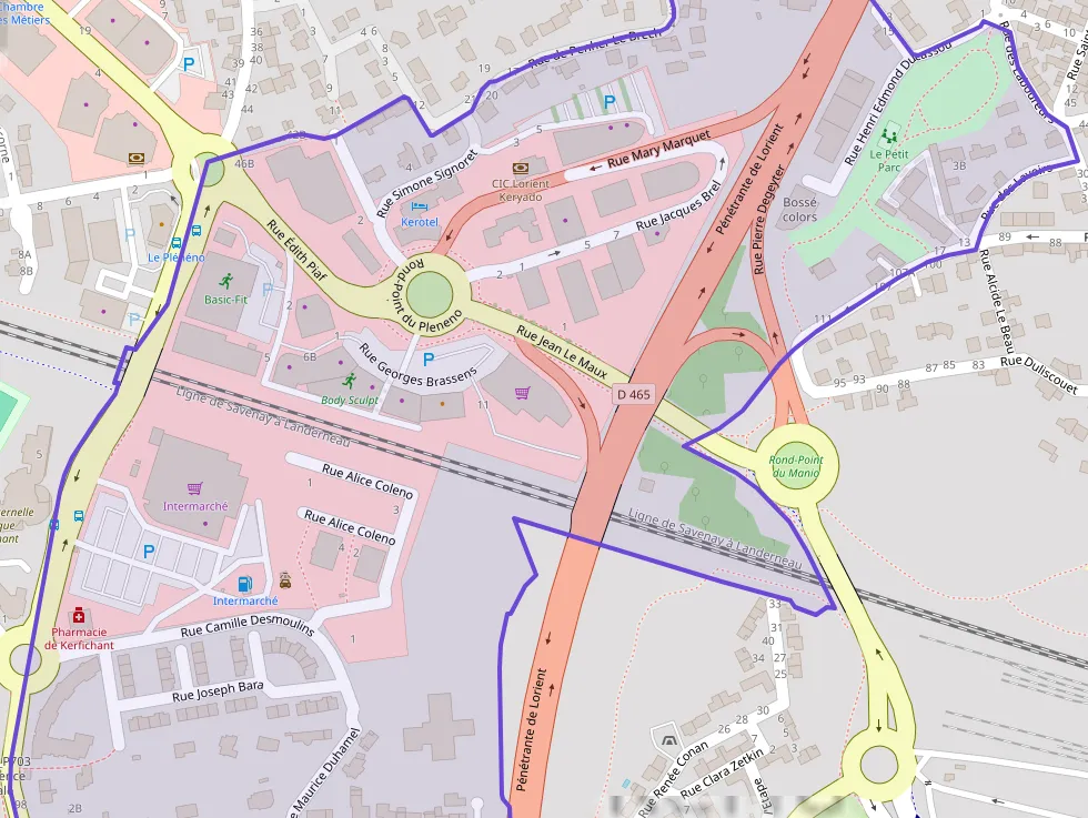 Appartement 78 m² quatre pièces à vendre à Lorient