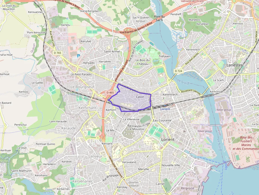 Appartement 59 m² trois pièces à vendre à Lorient