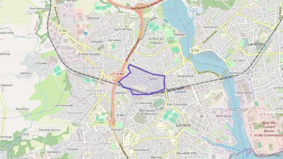 Appartement 59 m² trois pièces à vendre à Lorient Appartement 59 m² trois pièces à vendre à Lorient