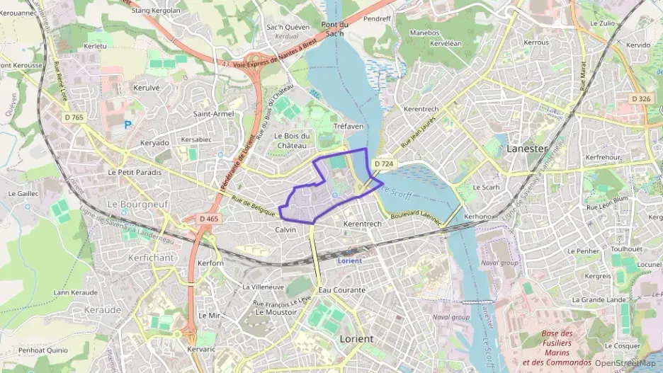 Appartement 62 m² deux pieces à vendre à Lorient