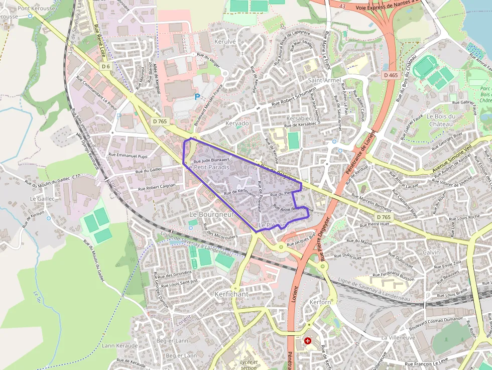 Appartement 97 m² quatre pièces à vendre à Lorient