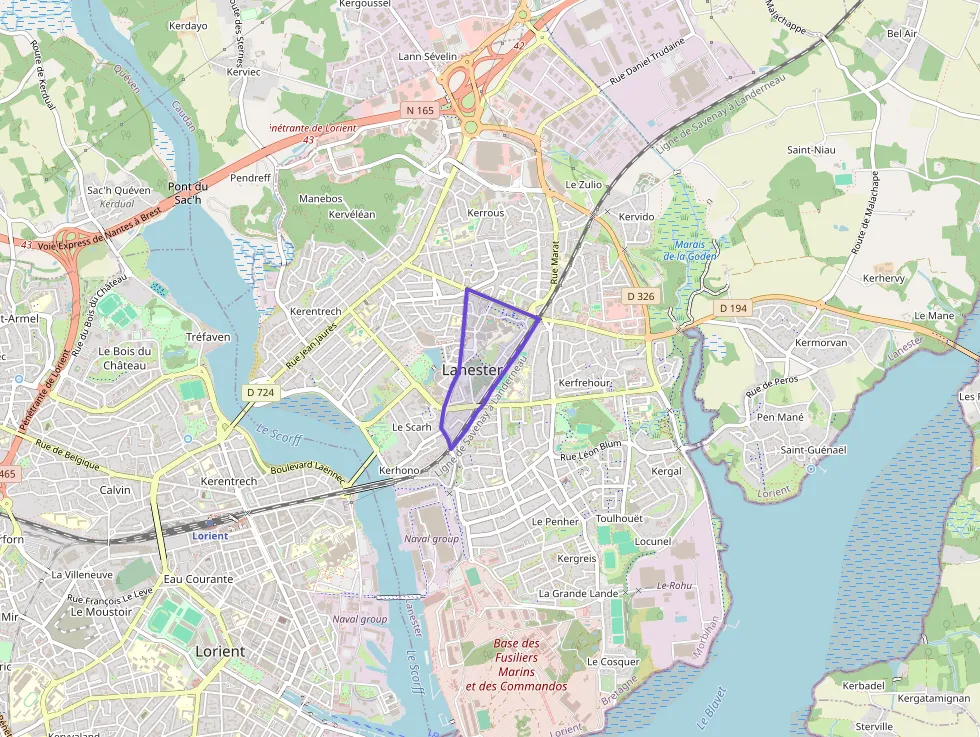 Appartement 64 m² trois pièces à vendre à Lanester