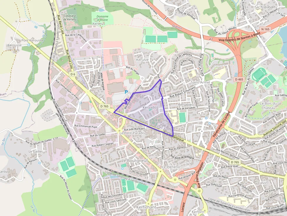 Appartement 98 m² quatre pièces à vendre à Lorient