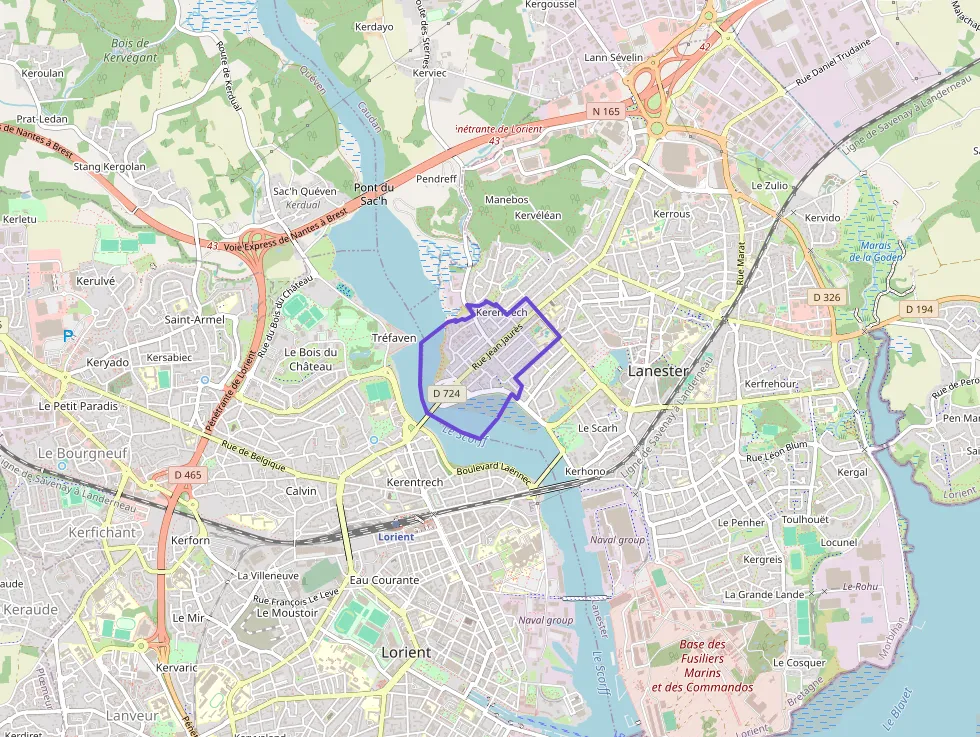 Appartement 55 m² trois pièces à vendre à Lanester