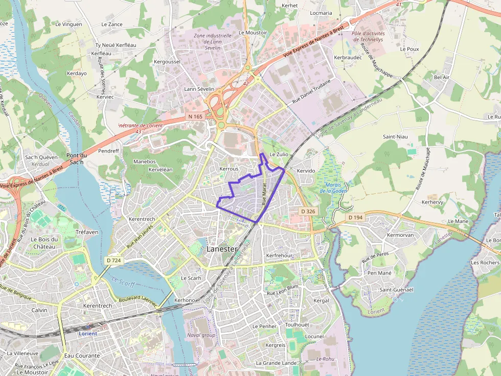 Appartement 118 m² quatre pièces à vendre à Lanester