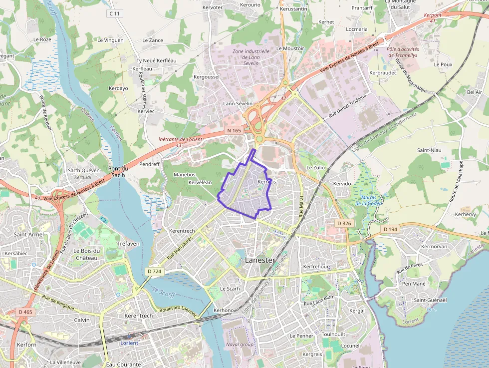 Appartement 83 m² quatre pièces à vendre à Lanester