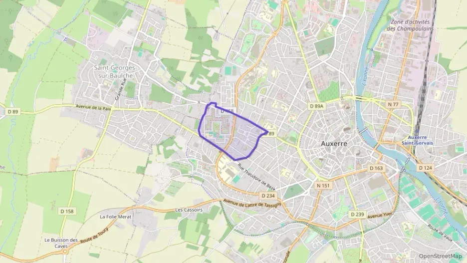 Appartement 35 m² une piece à vendre à Auxerre