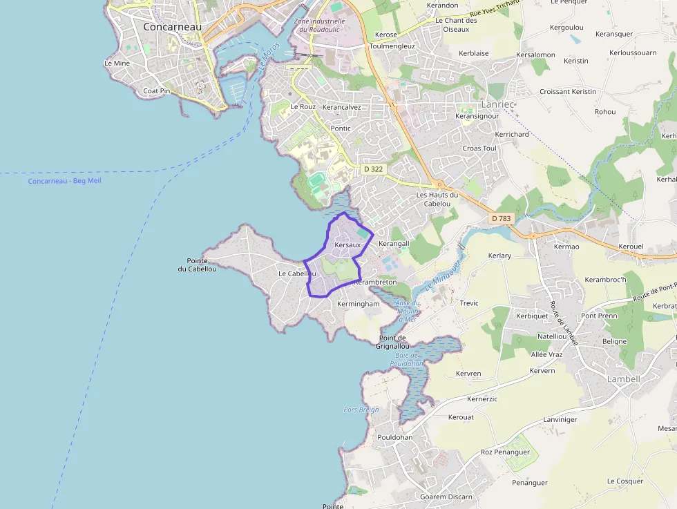 Appartement 67 m² quatre pièces à vendre à Concarneau