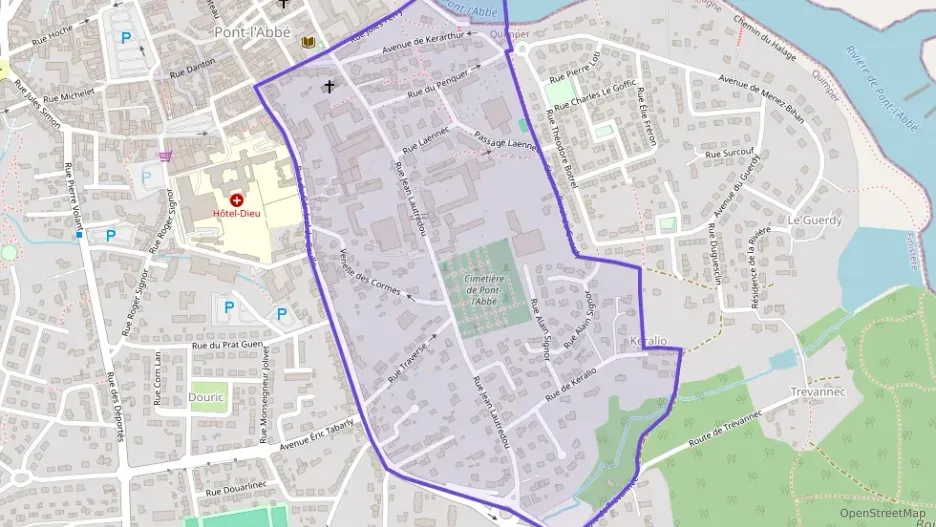 Appartement 60 m² trois pièces à vendre à Pont-l`Abbé