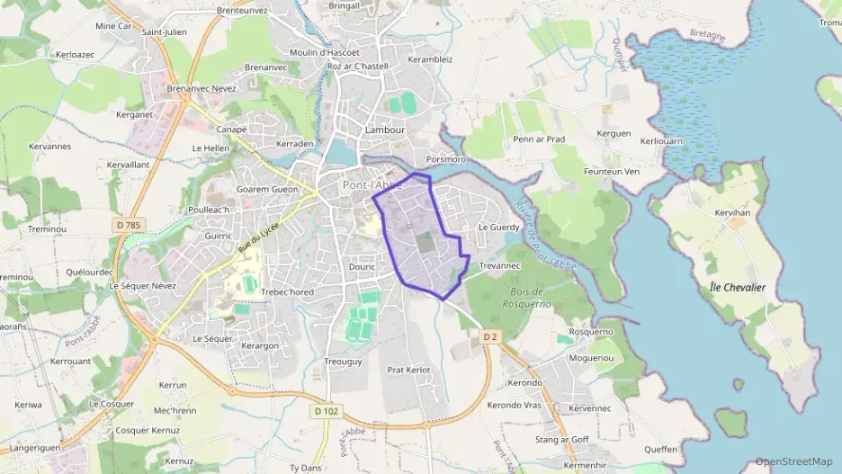 Appartement 40 m² deux pieces à vendre à Pont-l`Abbé