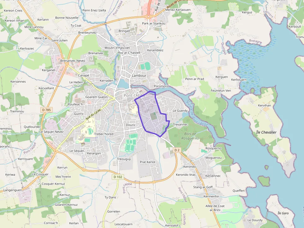 Appartement 62 m² deux pieces à vendre à Pont-l`Abbé