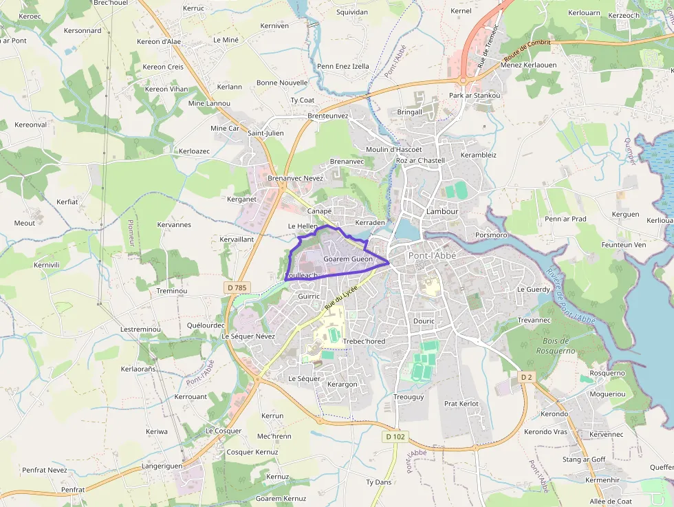 Appartement 37 m² deux pieces à vendre à Pont-l`Abbé