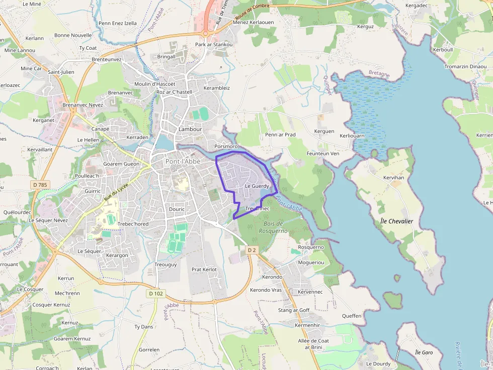 Appartement 60 m² trois pièces à vendre à Pont-l`Abbé