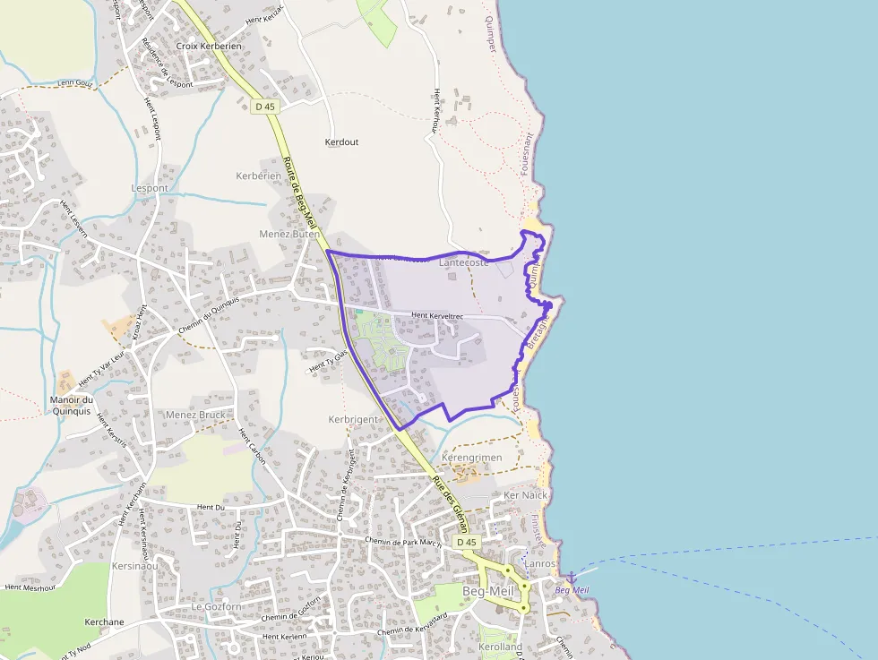 Appartement 65 m² deux pieces à vendre à Fouesnant