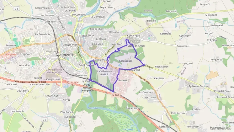 Appartement 48 m² trois pièces à vendre à Quimperlé