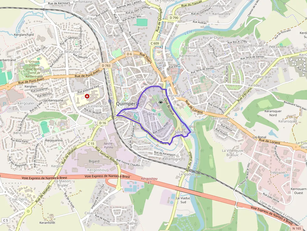 Appartement 54 m² trois pièces à vendre à Quimperlé