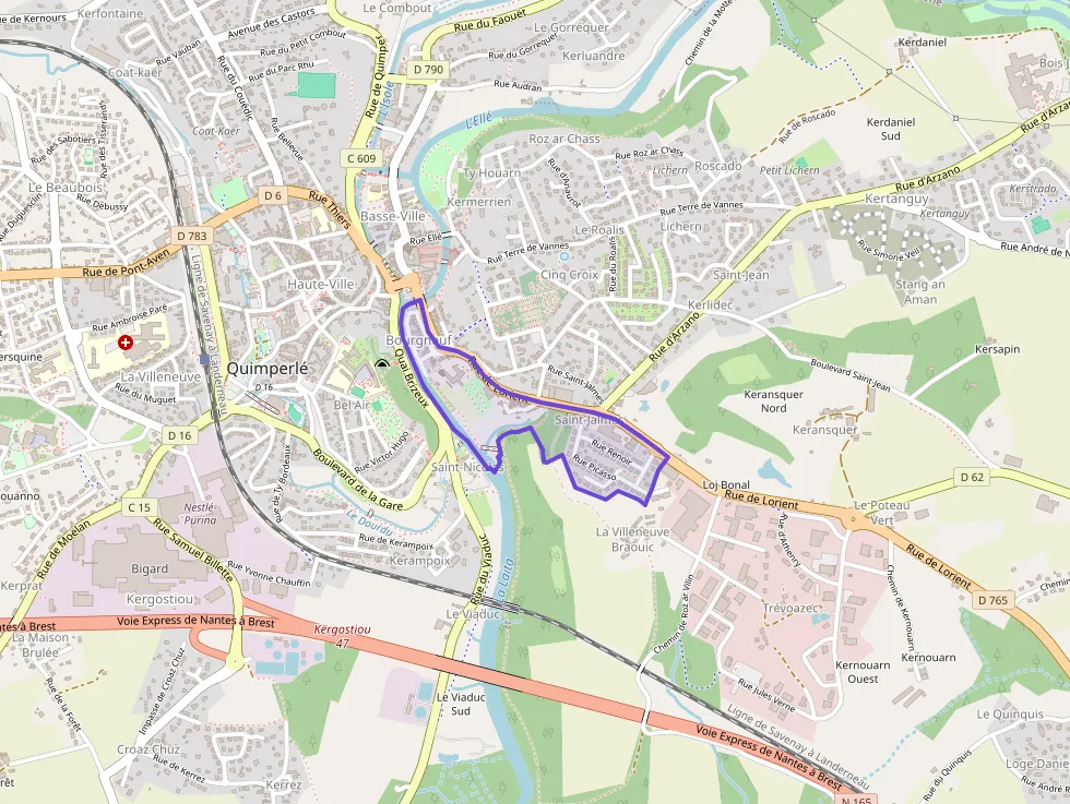 Appartement 70 m² trois pièces à vendre à Quimperlé