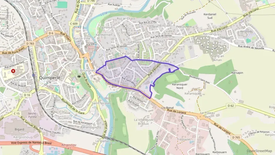 Appartement 84 m² trois pièces à vendre à Quimperlé Appartement 84 m² trois pièces à vendre à Quimperlé