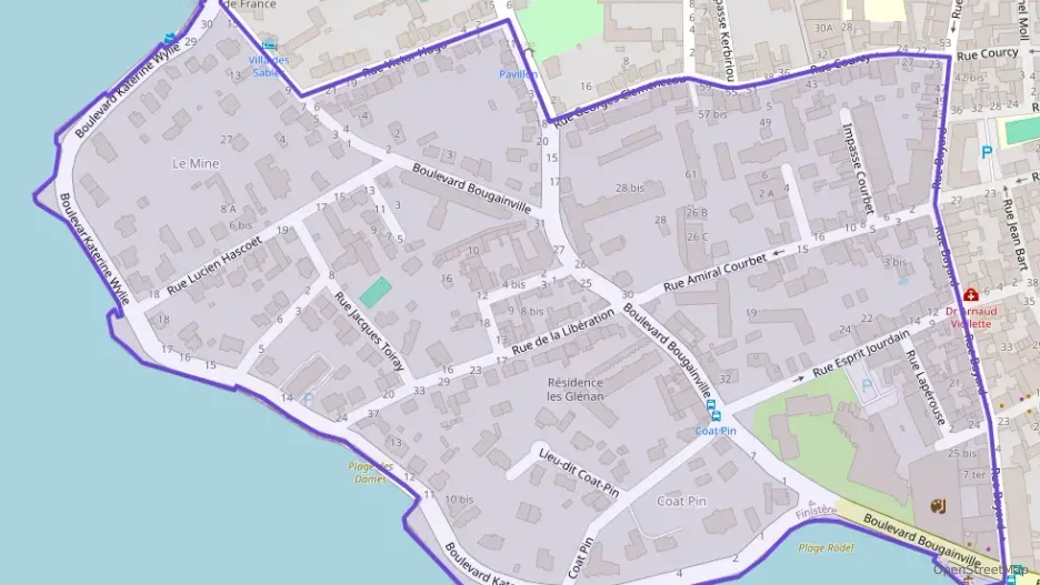 Appartement 57 m² deux pieces à vendre à Concarneau Appartement 57 m² deux pieces à vendre à Concarneau