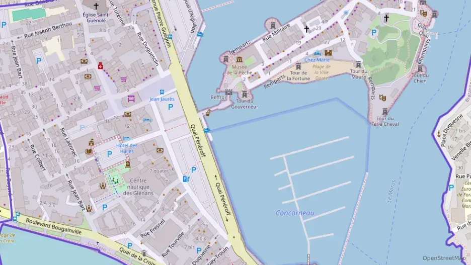 Appartement 60 m² deux pieces à vendre à Concarneau