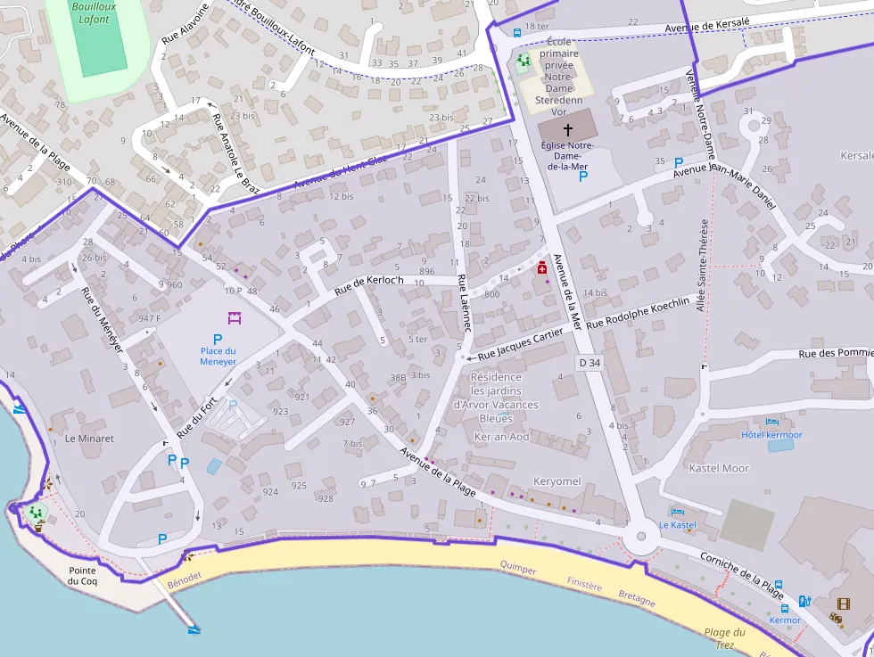 Appartement de trois pièces 55 m² à vendre à Bénodet Appartement de trois pièces 55 m² à vendre à Bénodet