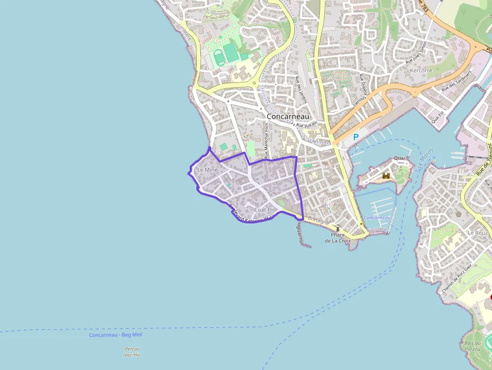 Appartement 43 m² deux pieces à vendre à Concarneau