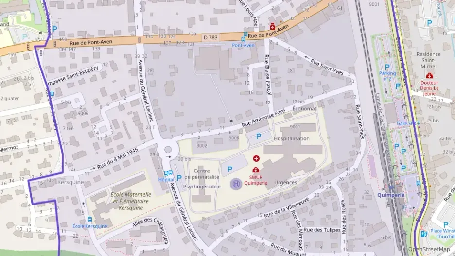 Appartement 75 m² trois pièces à vendre à Quimperlé Appartement 75 m² trois pièces à vendre à Quimperlé