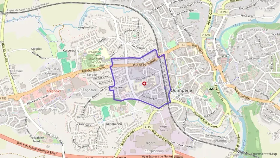 Appartement 75 m² trois pièces à vendre à Quimperlé Appartement 75 m² trois pièces à vendre à Quimperlé