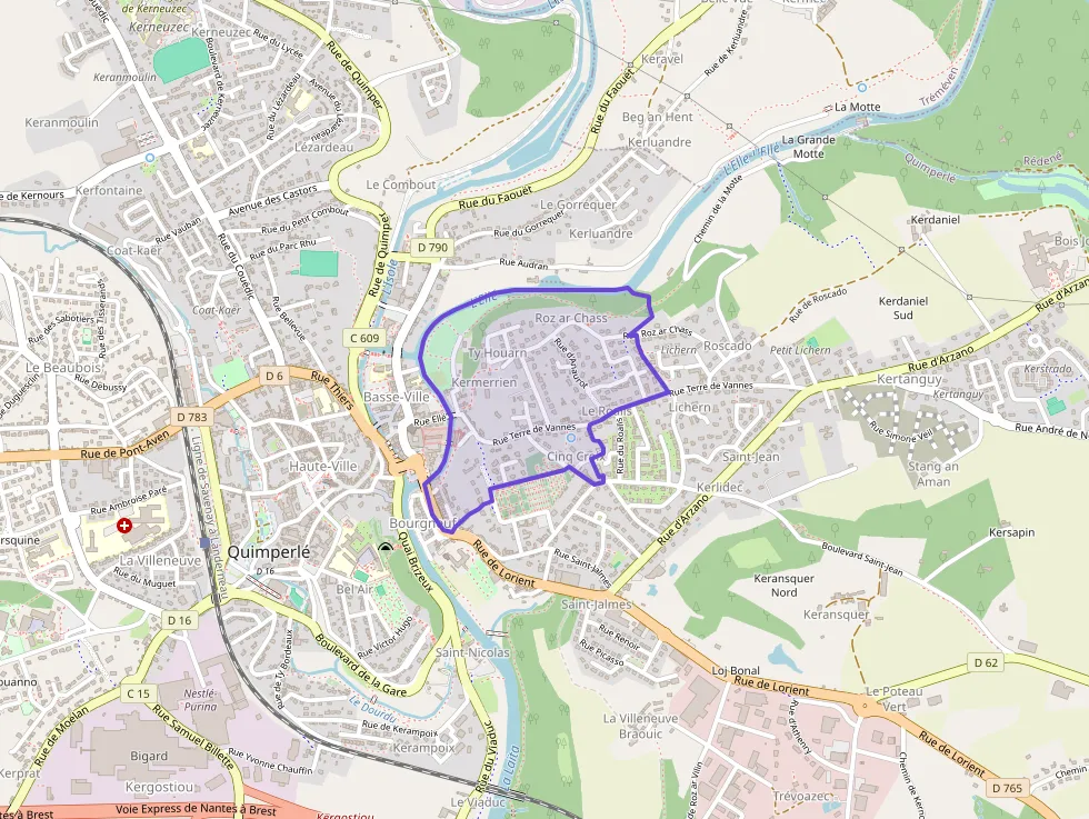 Appartement 70 m² trois pièces à vendre à Quimperlé