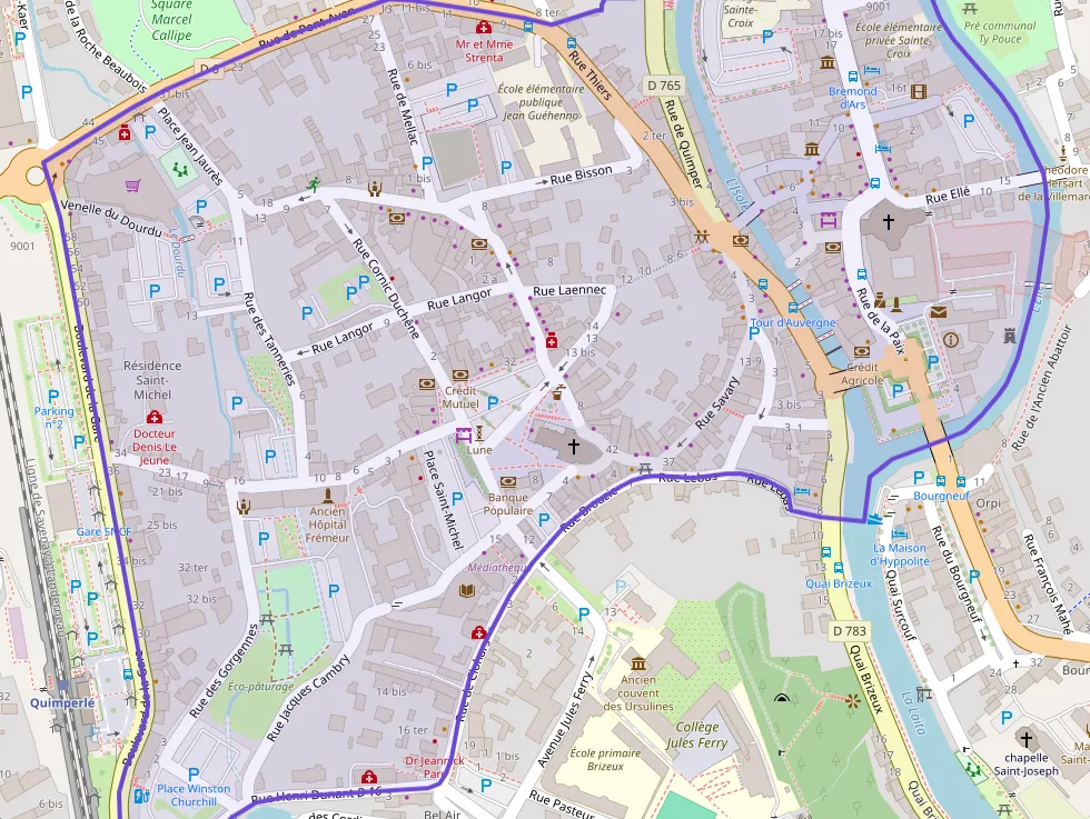 Appartement 70 m² quatre pièces à vendre à Quimperlé