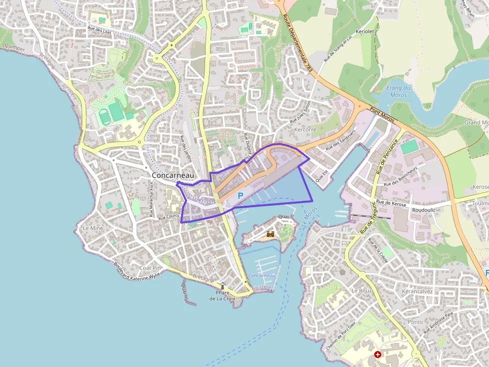 Appartement 83 m² quatre pièces à vendre à Concarneau