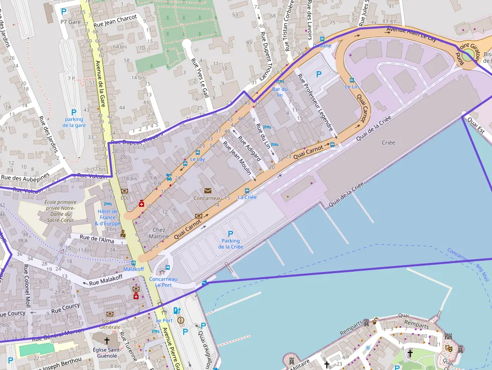 Appartement 104 m² quatre pièces à vendre à Concarneau