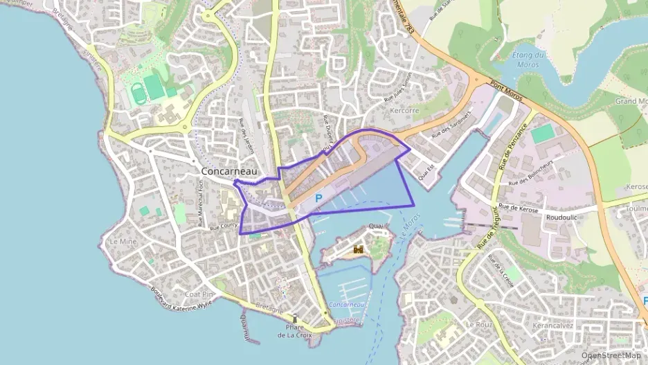 Appartement 104 m² quatre pièces à vendre à Concarneau