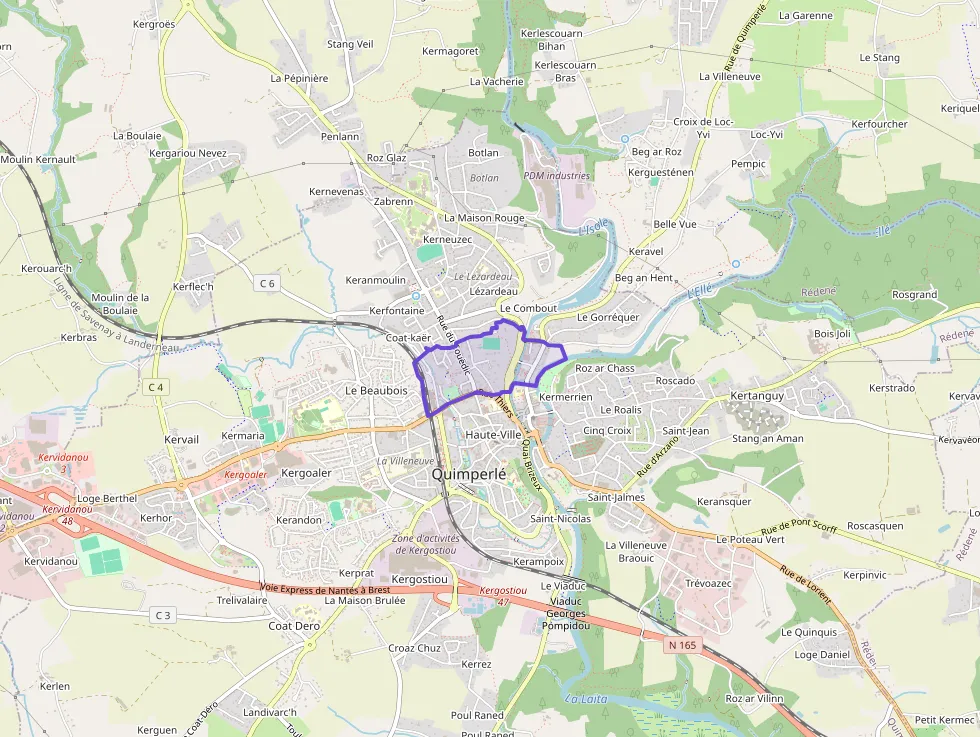 Appartement 43 m² deux pieces à vendre à Quimperlé