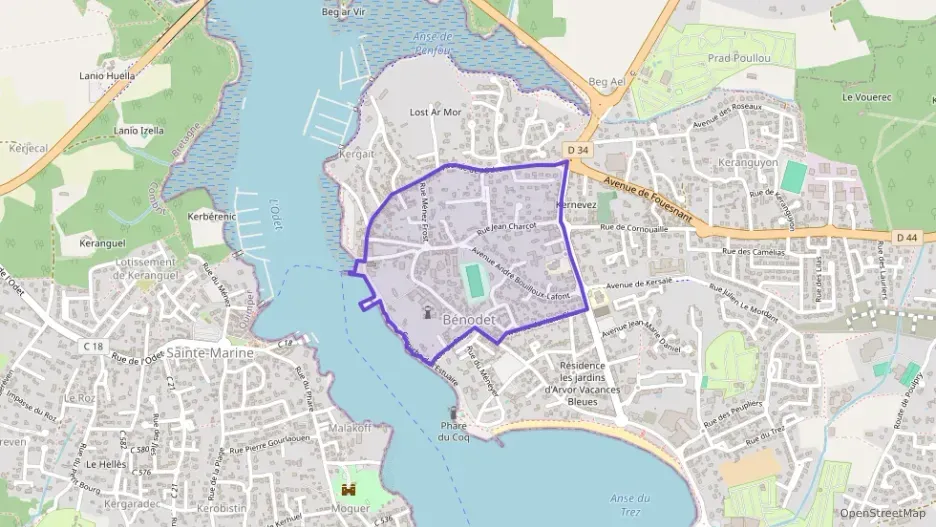 Appartement 80 m² quatre pièces à vendre à Bénodet Appartement 80 m² quatre pièces à vendre à Bénodet