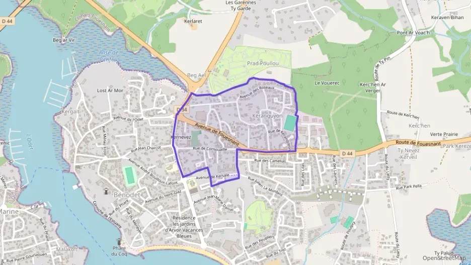 Appartement 50 m² deux pieces à vendre à Bénodet Appartement 50 m² deux pieces à vendre à Bénodet