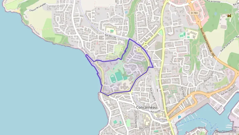 Appartement 43 m² deux pieces à vendre à Concarneau Appartement 43 m² deux pieces à vendre à Concarneau