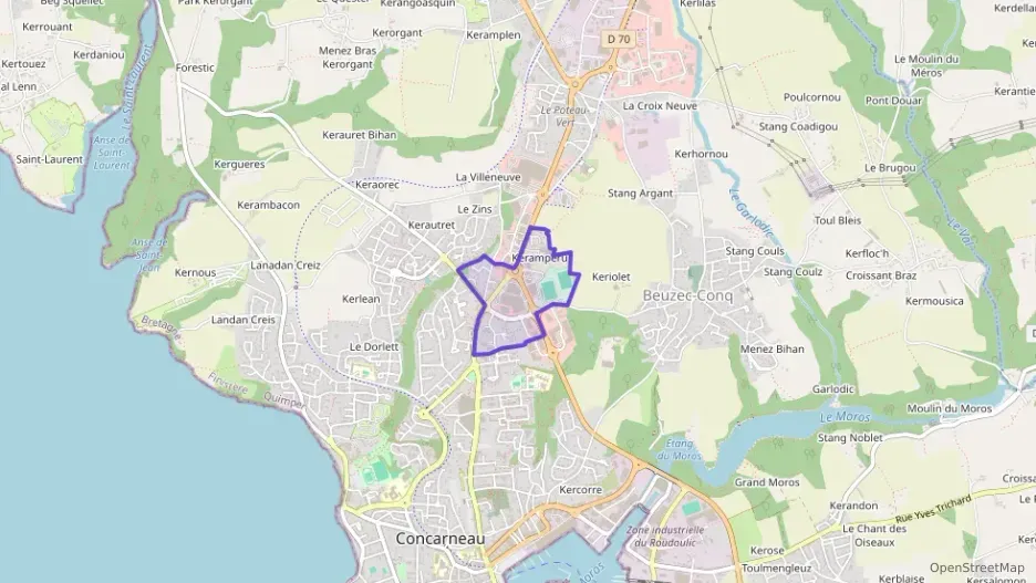 Appartement 65 m² trois pièces à vendre à Concarneau