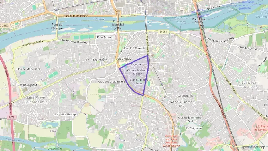 Appartement 86 m² quatre pièces à vendre à Orléans