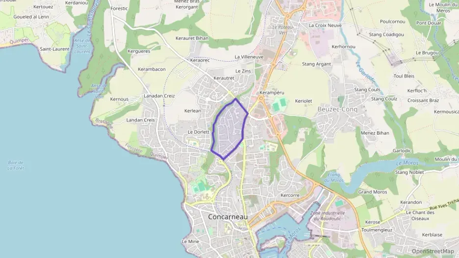 Appartement 70 m² trois pièces à vendre à Concarneau Appartement 70 m² trois pièces à vendre à Concarneau