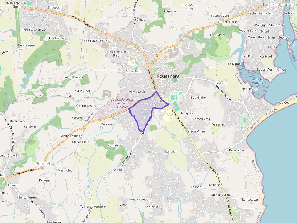 Appartement 64 m² trois pièces à vendre à Fouesnant